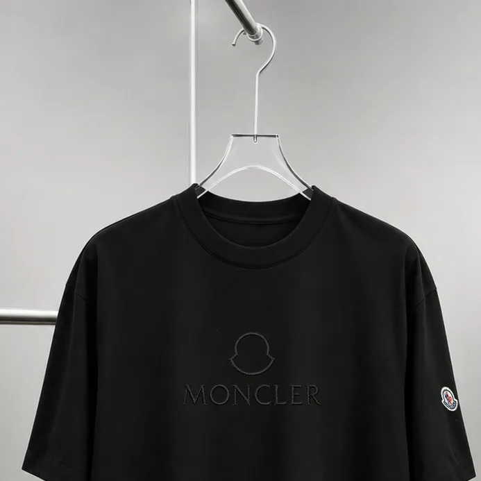 moncle～ logo 《 》7a tee ， Same Style ， : Black White Coffee Brown Size：S（90-130 ） M（125-150 ） L（135-165 ） XL（160-190 ） XXL（185-220 ）